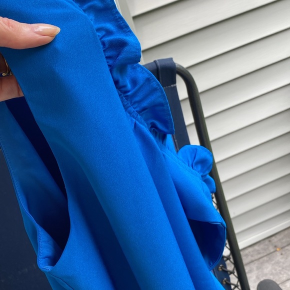 J.Crew Sleeveless Top Blouse XS Lined With FLAWS Blue - Picture 16 of 17